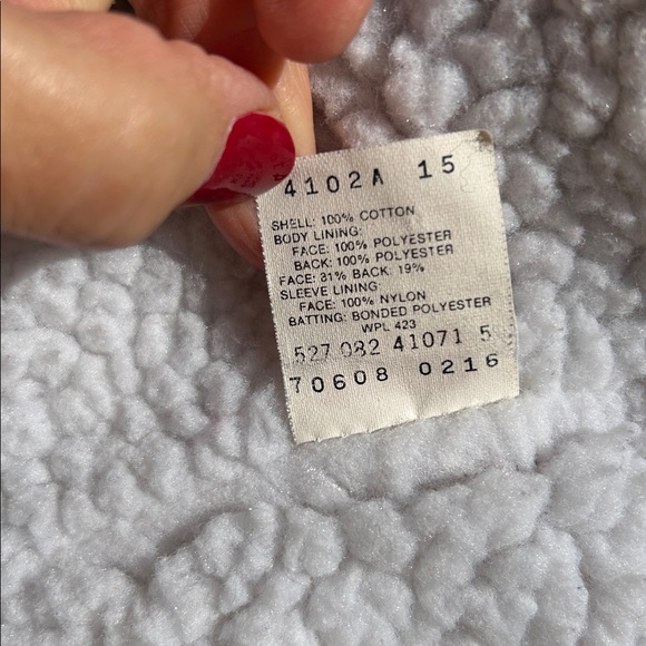 Vintage 80’s Levi's Men's Trucker 3 Denim Jacket with White Sherpa Lining - Picture 7 of 11